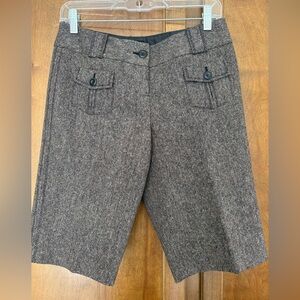 Ann Taylor Brown Tweed Dress Shorts